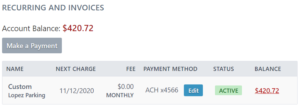 Website Recurring Payment Method