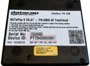 Datacap Device ID Example