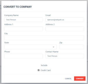 Create Company From Customer